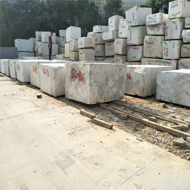misty white marble