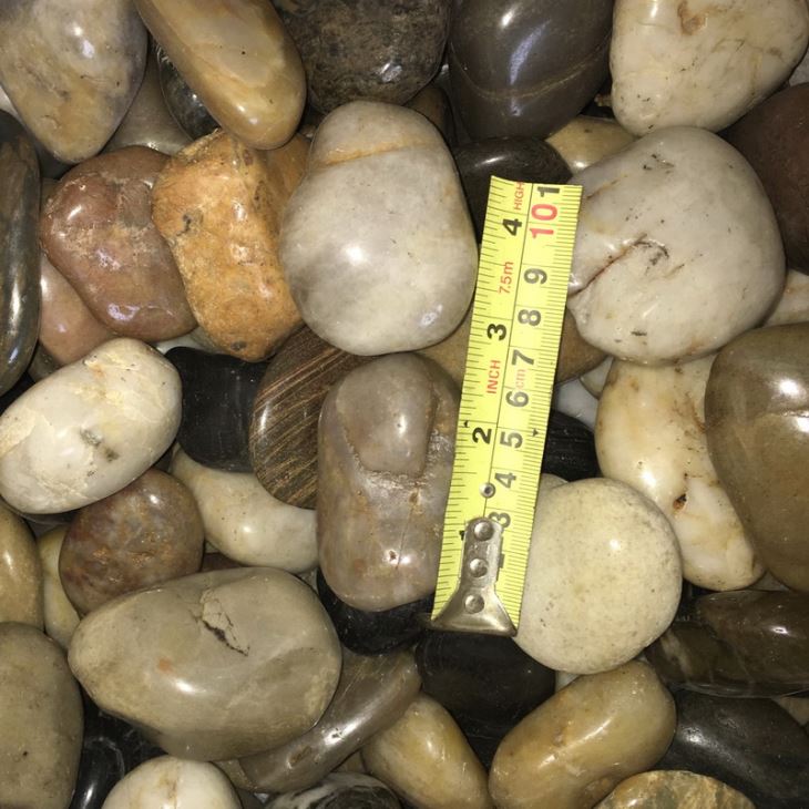 Natural river pebble