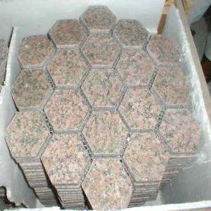 Tuile de pavage en granit rouge G562