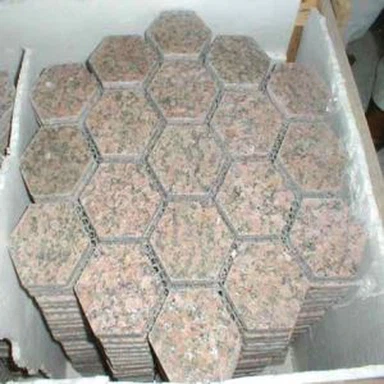 Tuile de pavage en granit rouge G562
