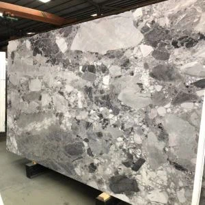 Dalle de marbre gris glace