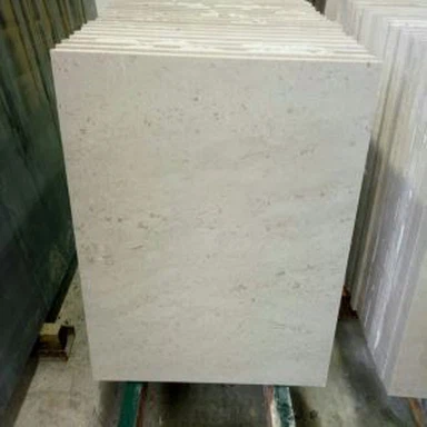 Carreaux de travertin blanc argenté
