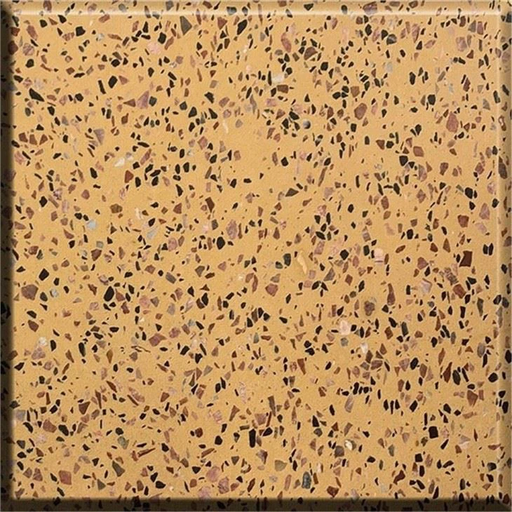 Pierre de terrazzo jaune