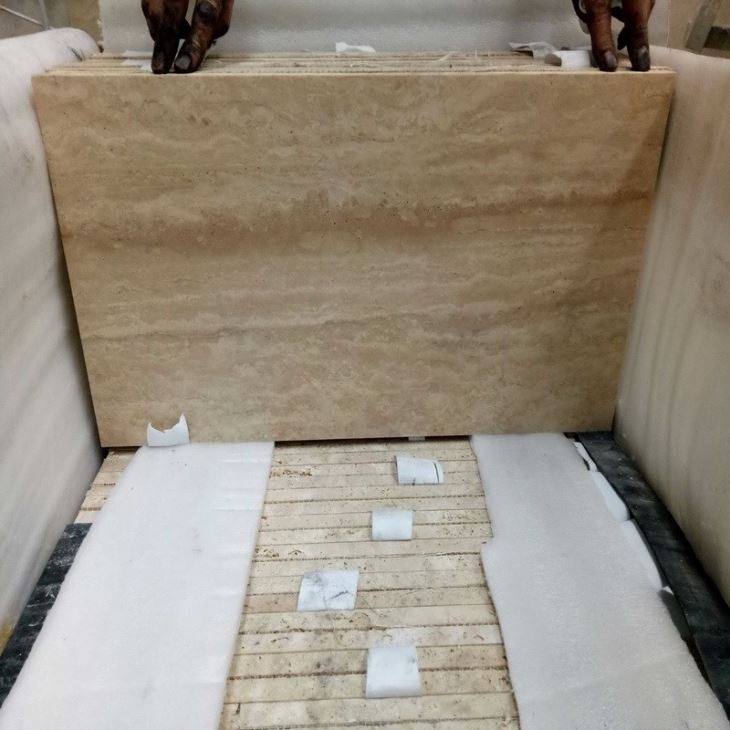 Travertine tile