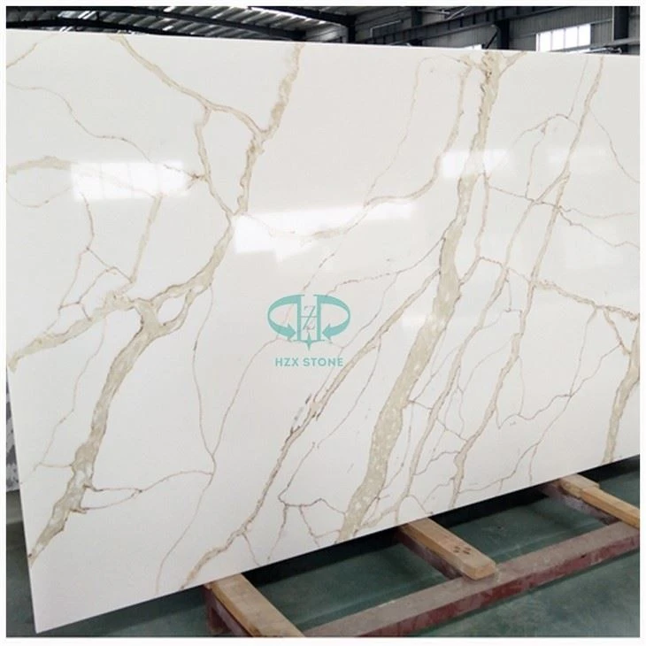 Calacatta Gold Quartz Kitchen Top Slabs