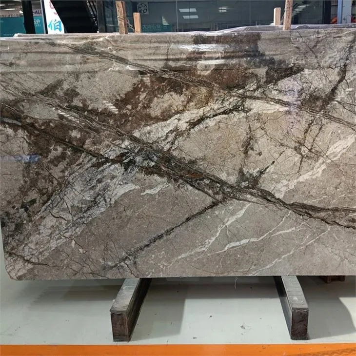 Painting Grey Marble Stone Slabs