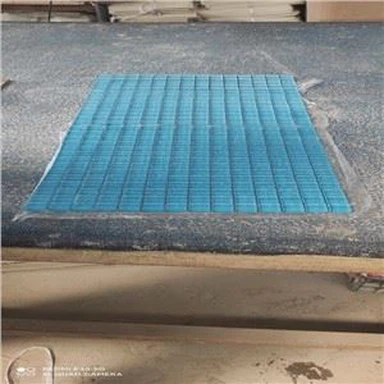 Carreau de mosaïque en verre bleu pour piscine