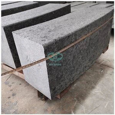 Pierres de bordure de rayon de granit noir G684