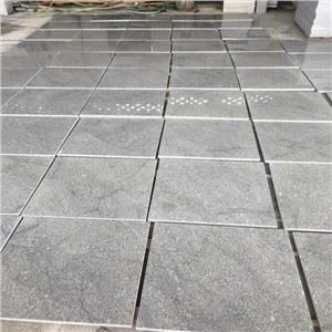 Tuile de granit gris cendré poli