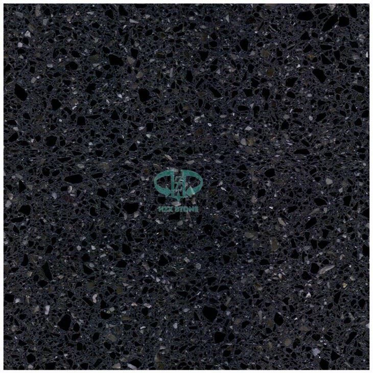 Precast Cement Base Black Terrazzo