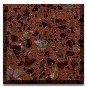Pierre de Terrazzo Rouge