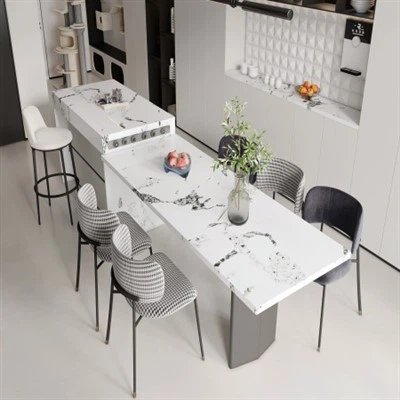 Dalle de pierre de quartz blanc