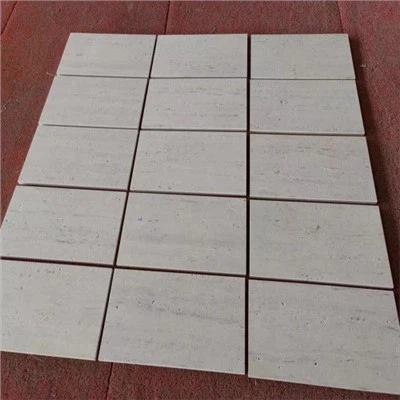 Carreaux de travertin blanc pour mur